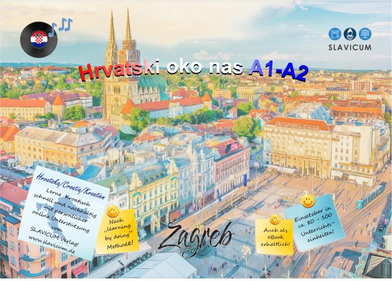 %SPARSET% Hrvatski oko  nas A1-A2 Lehrbuch+ 2 Übungsbücher + Lernkarten